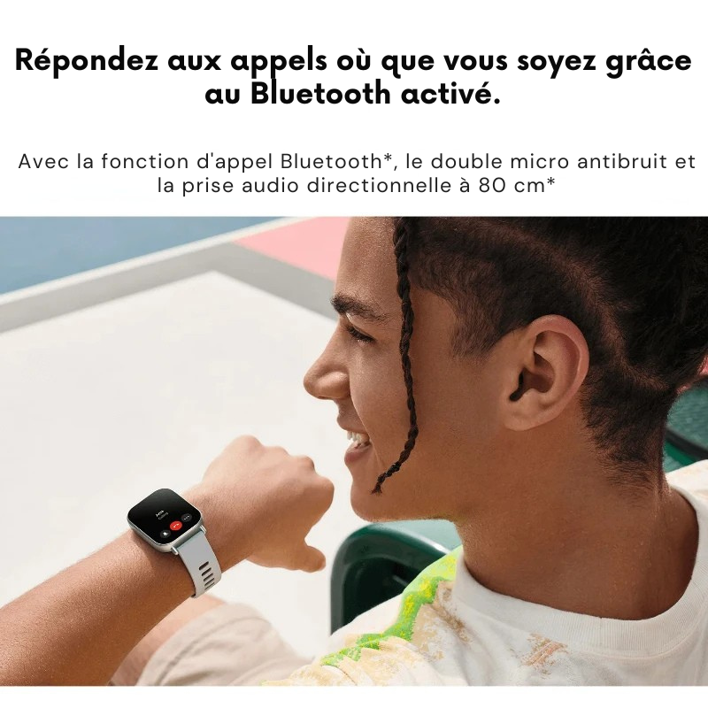 Montre Intelligente Écran AMOLED – Jusqu’à 18 Jours d’Autonomie et 150 Modes d’Entraînement