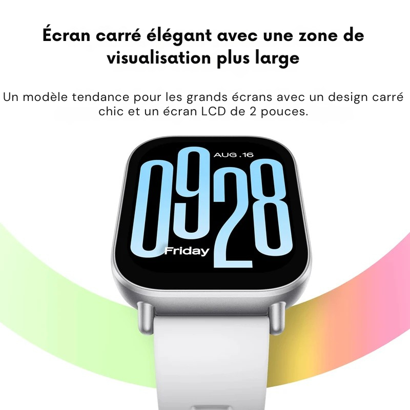 Montre Intelligente Écran AMOLED – Jusqu’à 18 Jours d’Autonomie et 150 Modes d’Entraînement